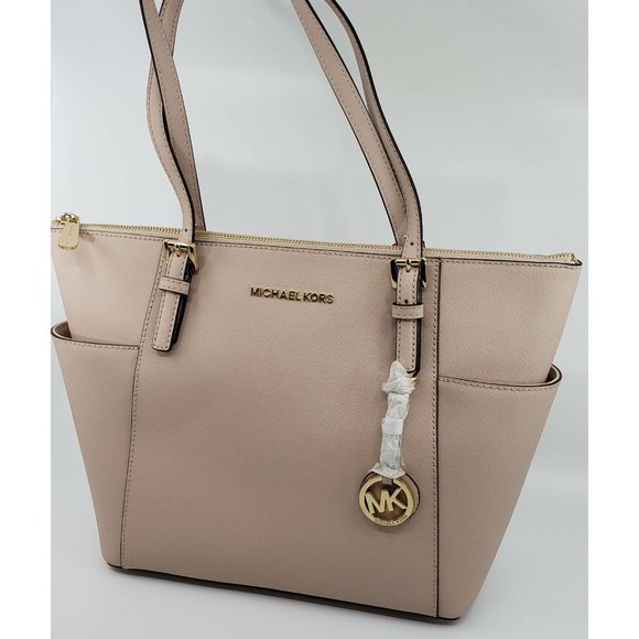New Michael Kors Jet Set East/West Saffiano Leather Tote $198.00 - Picture 2 of 9